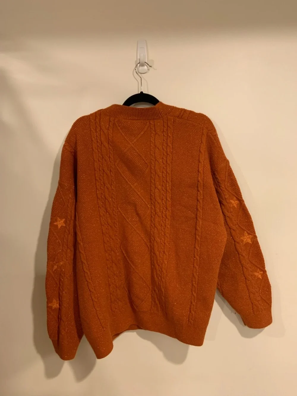 Taylor Swift The Life of a Showgirl Cardigan in Sparkly Orange - Picture 7 of 7